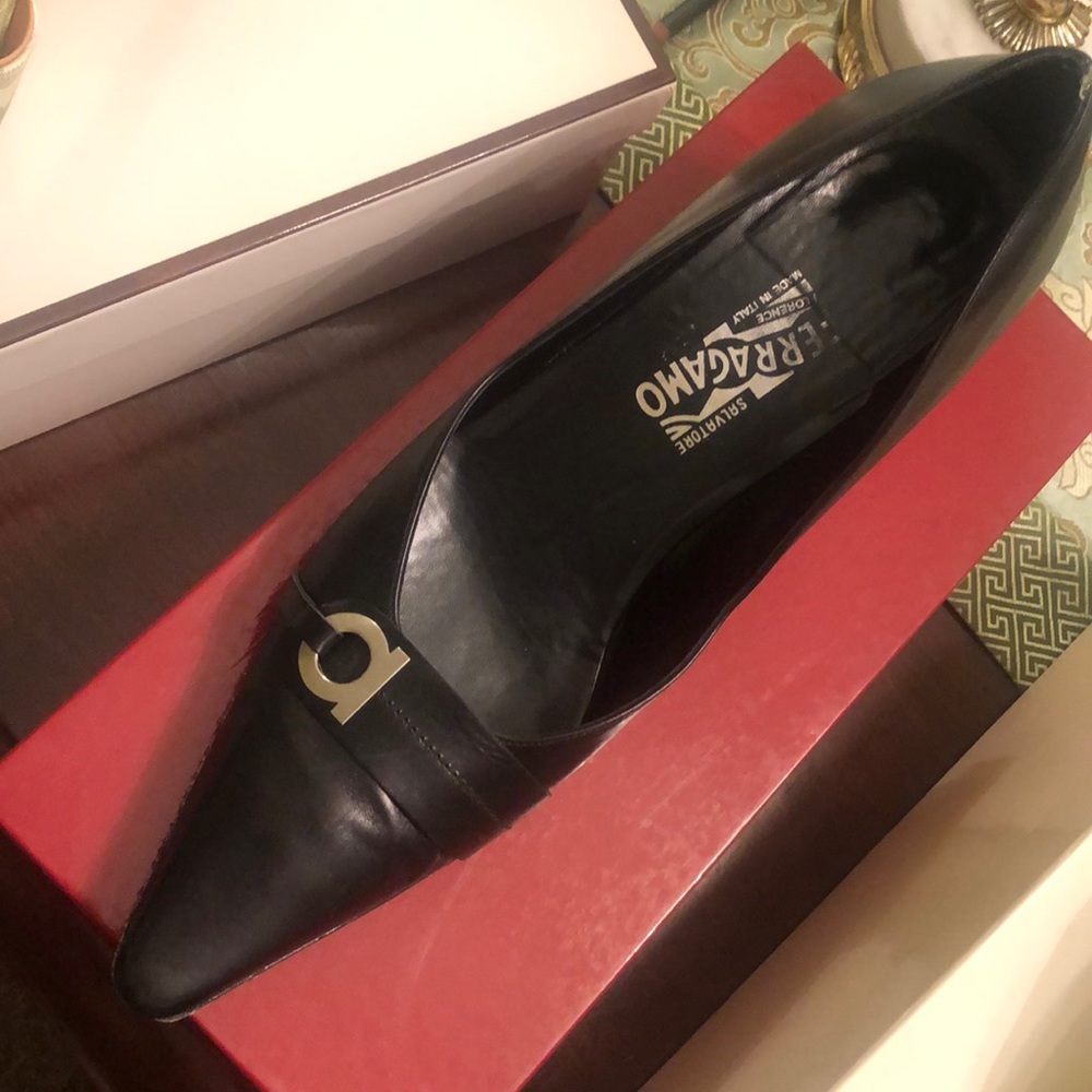 Ferragamo kitten heels